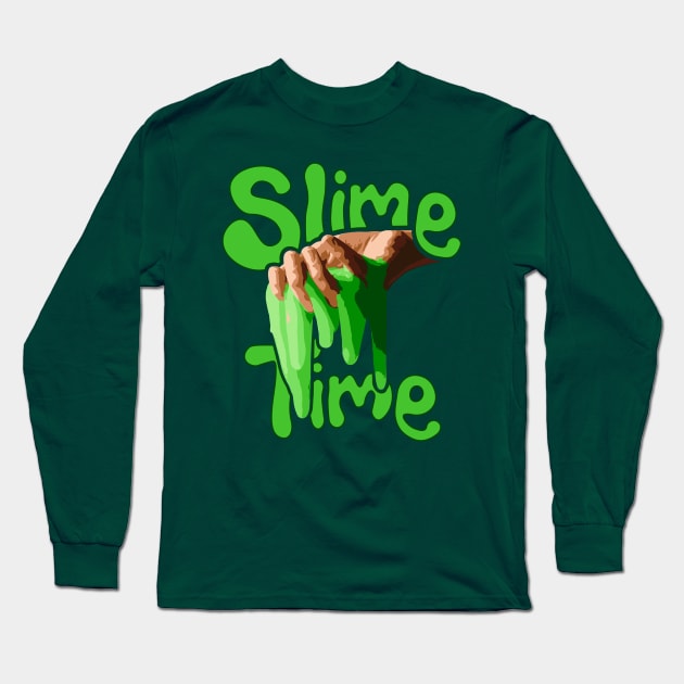 Slime Time Long Sleeve T-Shirt by Tomorrowland Arcade